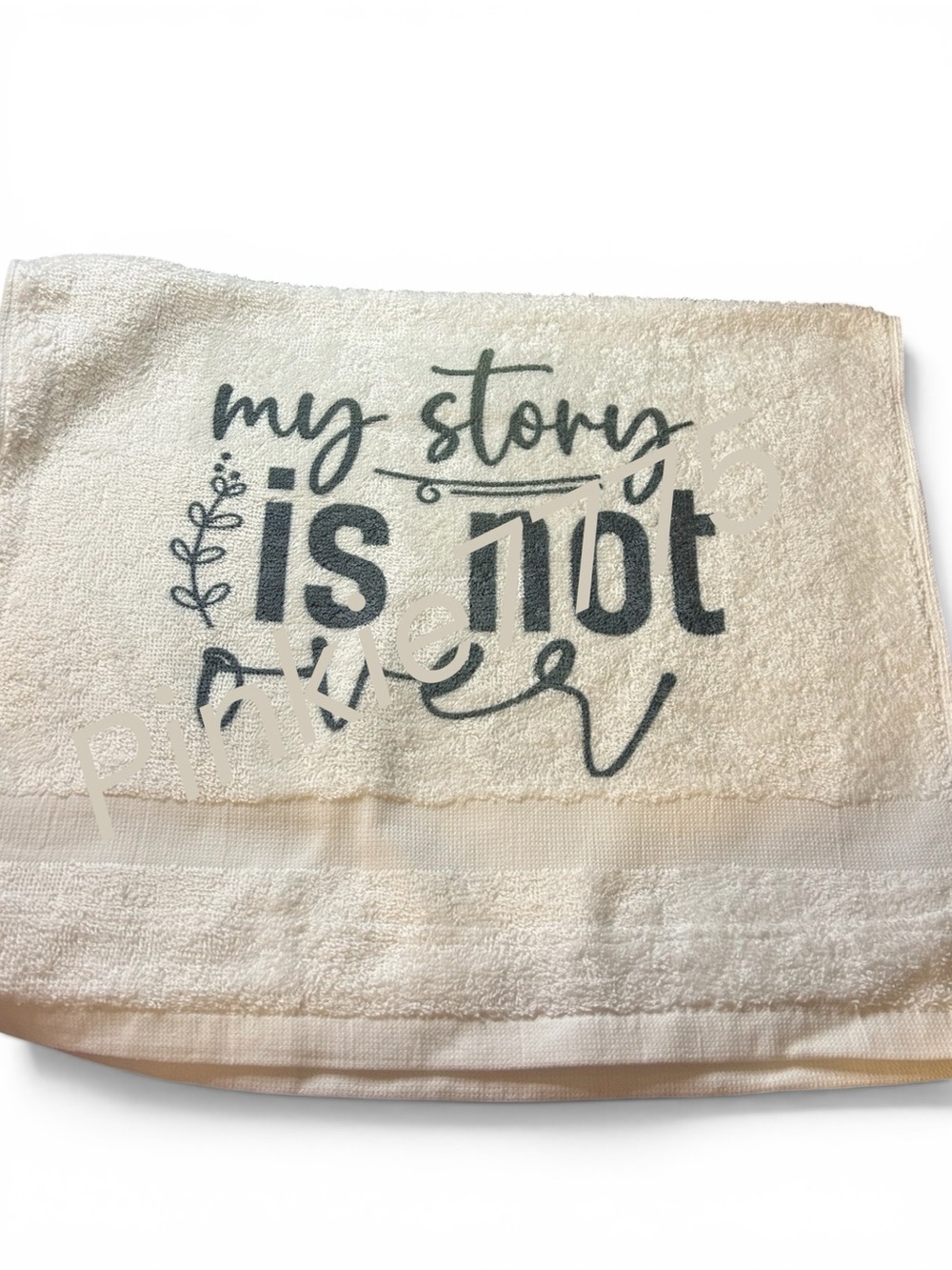 Kitchen hand towel “my story is not over” - Picture 2 of 5